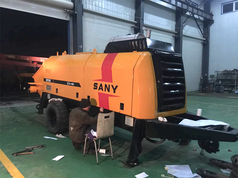 Latest company case about Refurbished SANY Concrete Stationary Pump to the Philippines