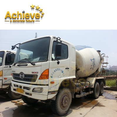 Used ZOOMLION Concrete Truck Mixer HINO Chassis 6 Bar