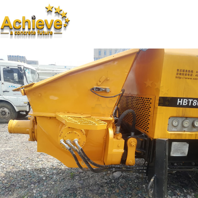 Sany Small Trailer Concrete Pump HBT80 18Mpa With HYDRAULIC SYSTEM