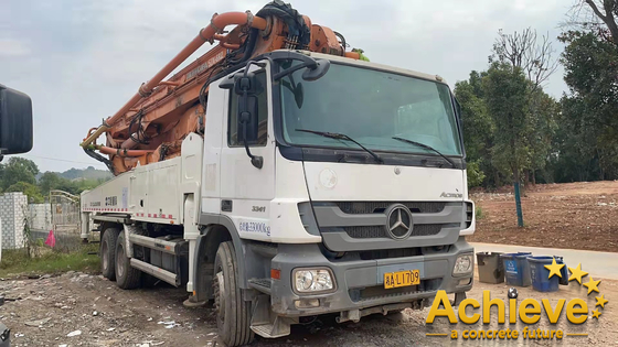 49X-6RZ Used ZOOMLION Beton Pumping Car 49 Meter BENZ Chassis